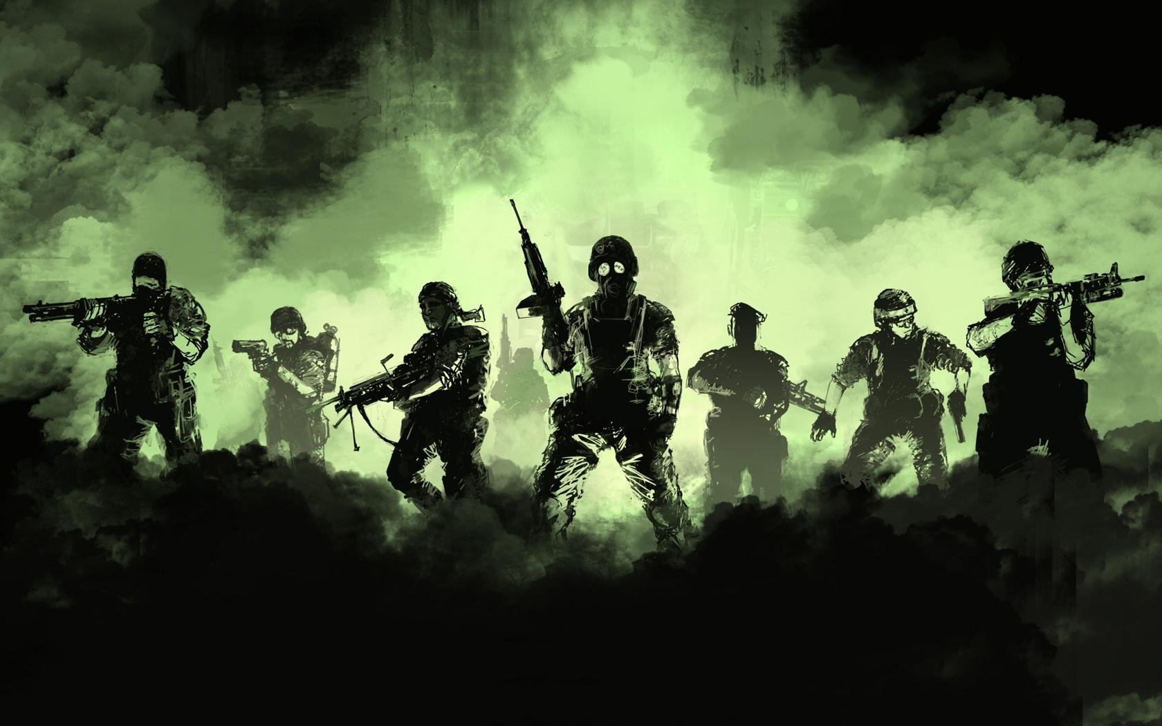 soldiers, Video, Games, Half life, Artwork Wallpaper