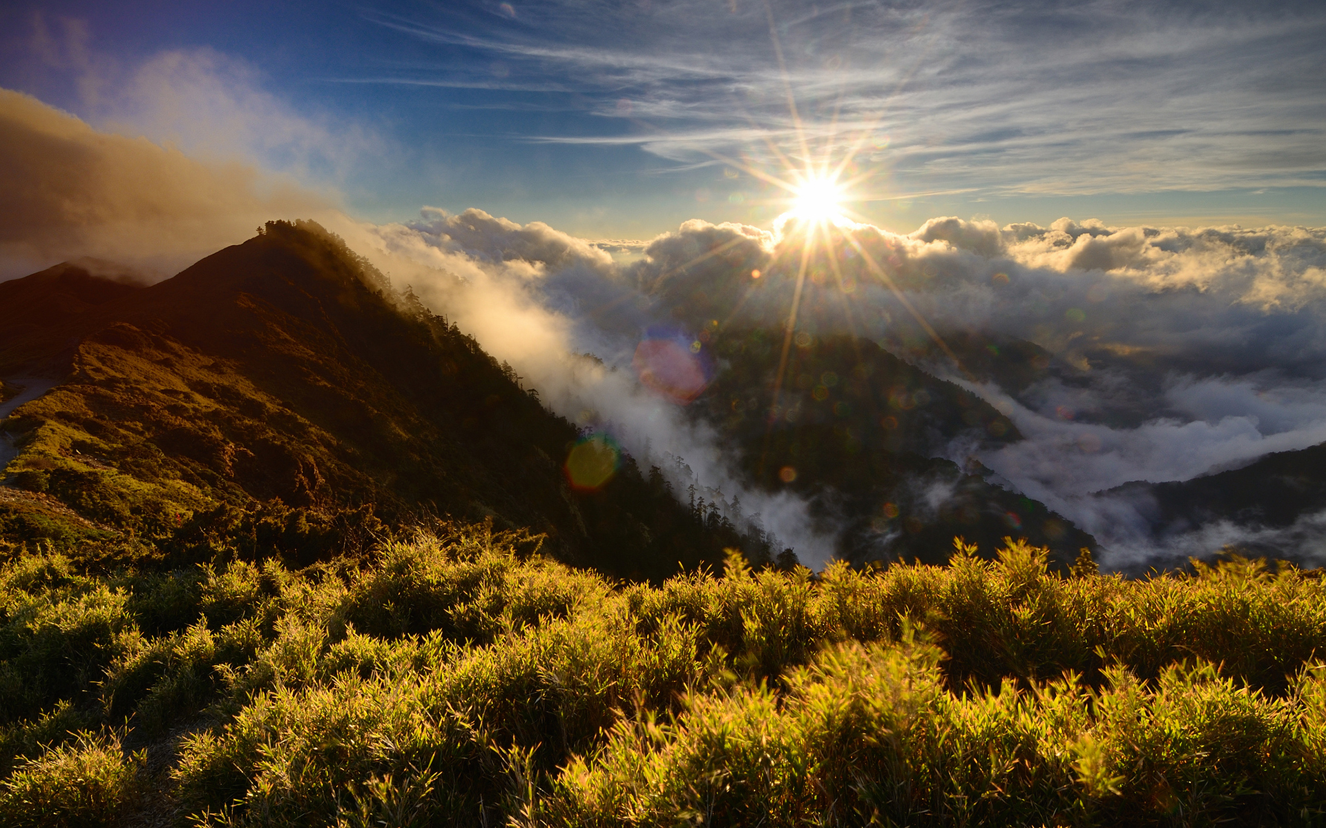 clouds, Sunset, Sunrise Wallpaper