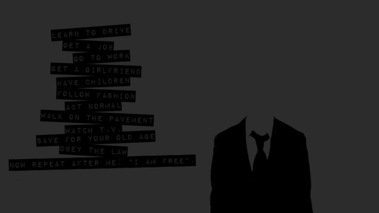 anonymous, Text HD Wallpaper Desktop Background