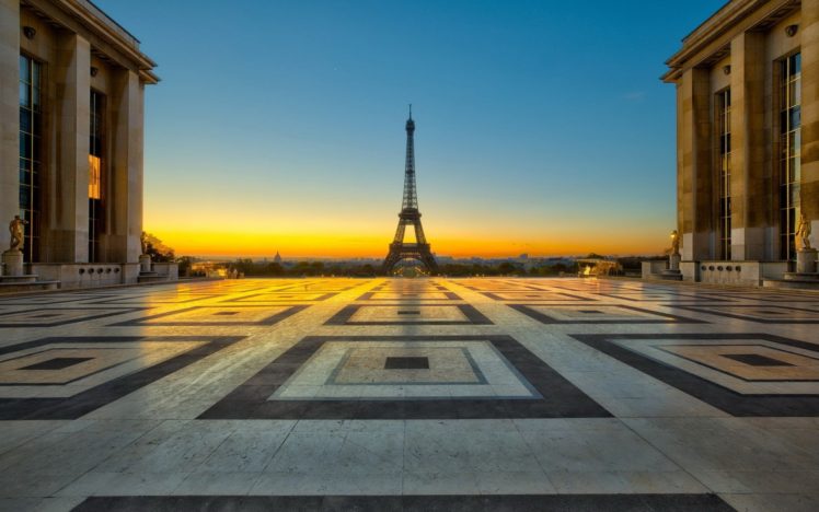 eiffel, Tower, Paris, Cityscapes, Squares, Cities HD Wallpaper Desktop Background