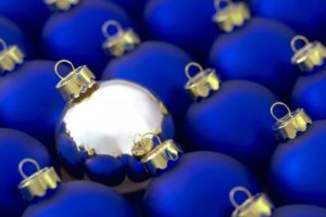 blue, Silver, Christmas, Ornaments