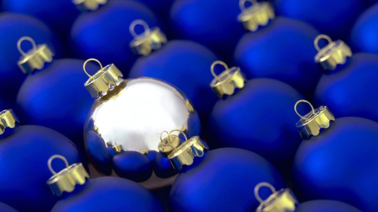 blue, Silver, Christmas, Ornaments HD Wallpaper Desktop Background