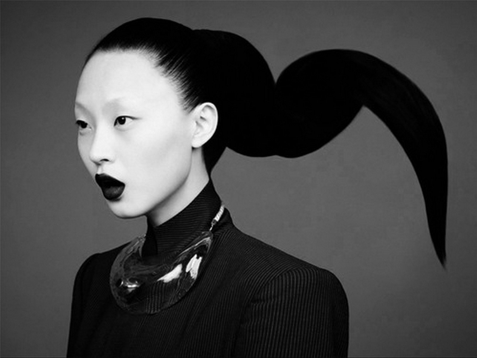 women, Models, Grayscale, Asians, Fashion, Photography, Portraits Wallpaper