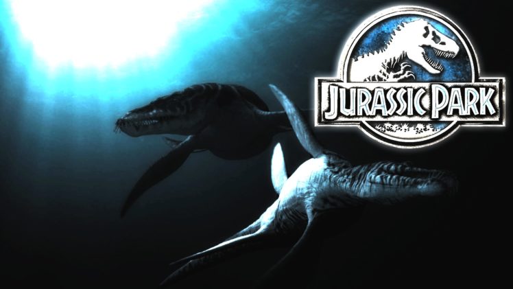 jurassic, Park, Adventure, Sci fi, Fantasy, Dinosaur, Movie, Film, Poster, Underwater, Ocean HD Wallpaper Desktop Background
