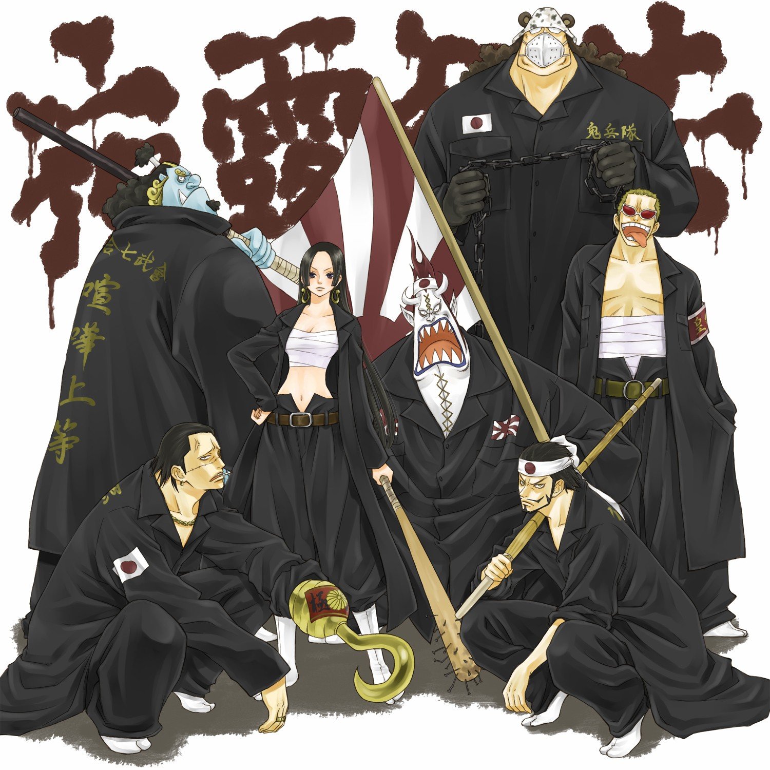 one, Piece,  anime , Seven, Samurai Wallpaper