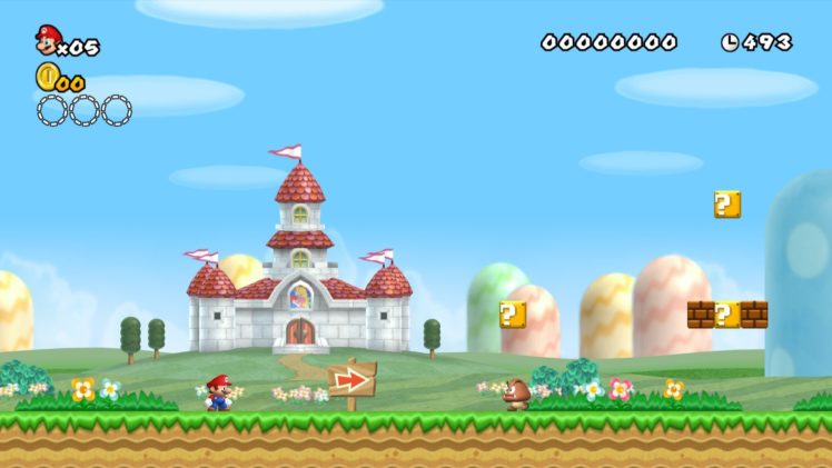 mushroom, Kingdom, New, Super, Mario, Bros, Wii HD Wallpaper Desktop Background