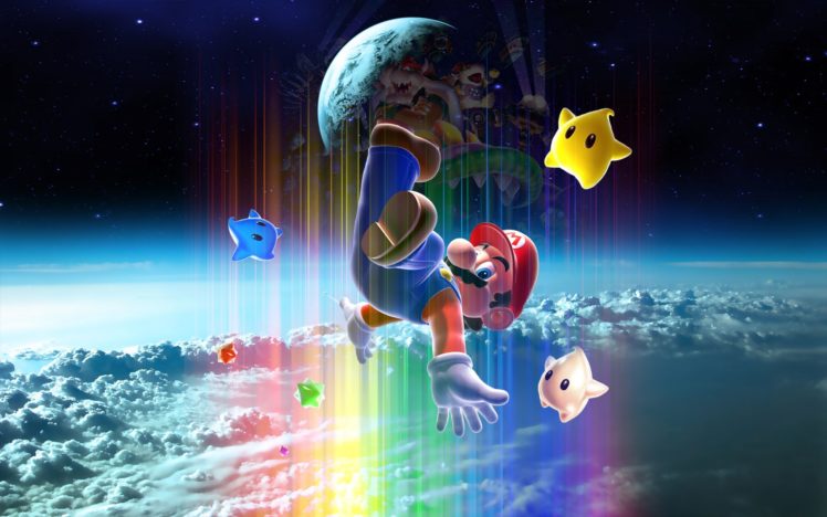 mario, Super, Mario, Galaxy HD Wallpaper Desktop Background