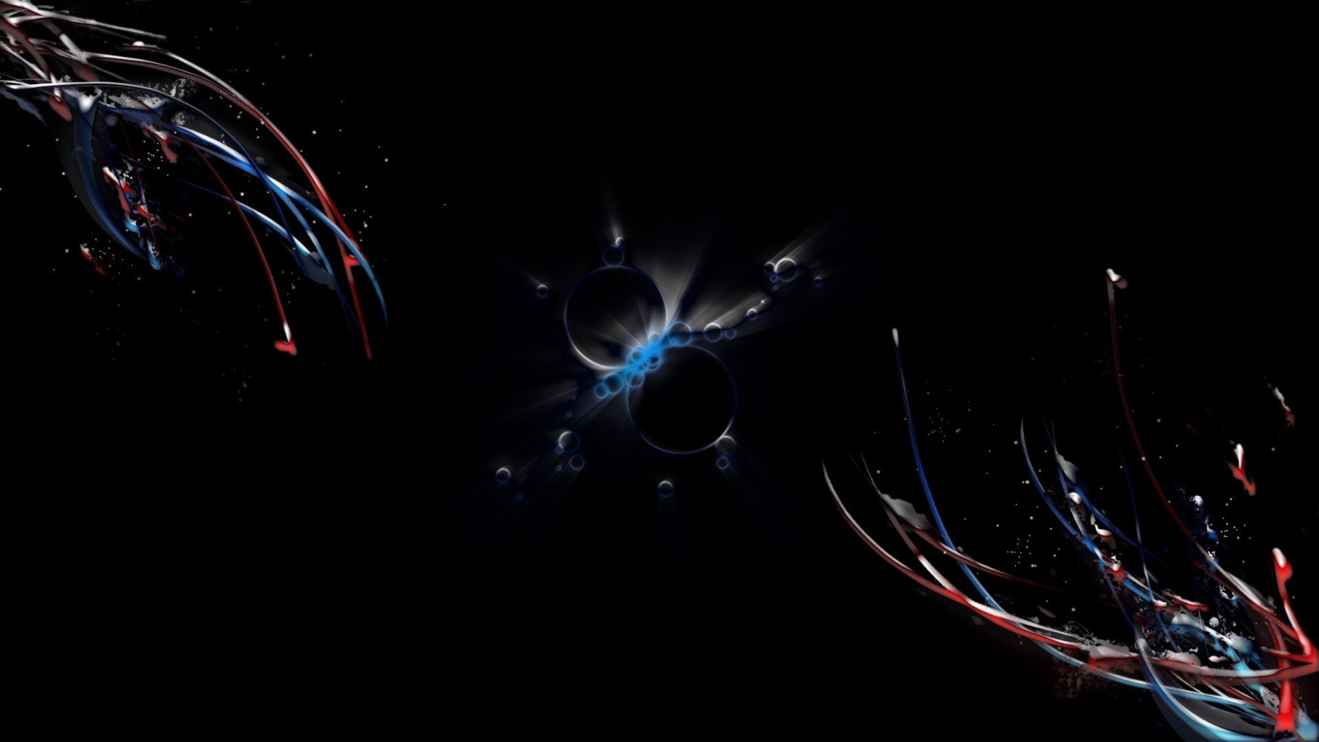 abstract, Blue, Red, Artwork, Lines Wallpaper