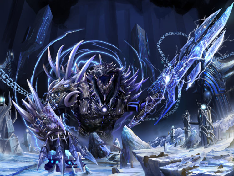 fantasy, Monster, Weapons, Sword, Art HD Wallpaper Desktop Background