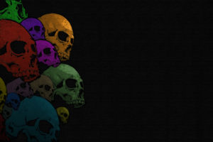 dark, Skulls, Horror