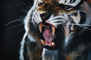 abstract, Animals, Tigers, Digital, Art, Artwork