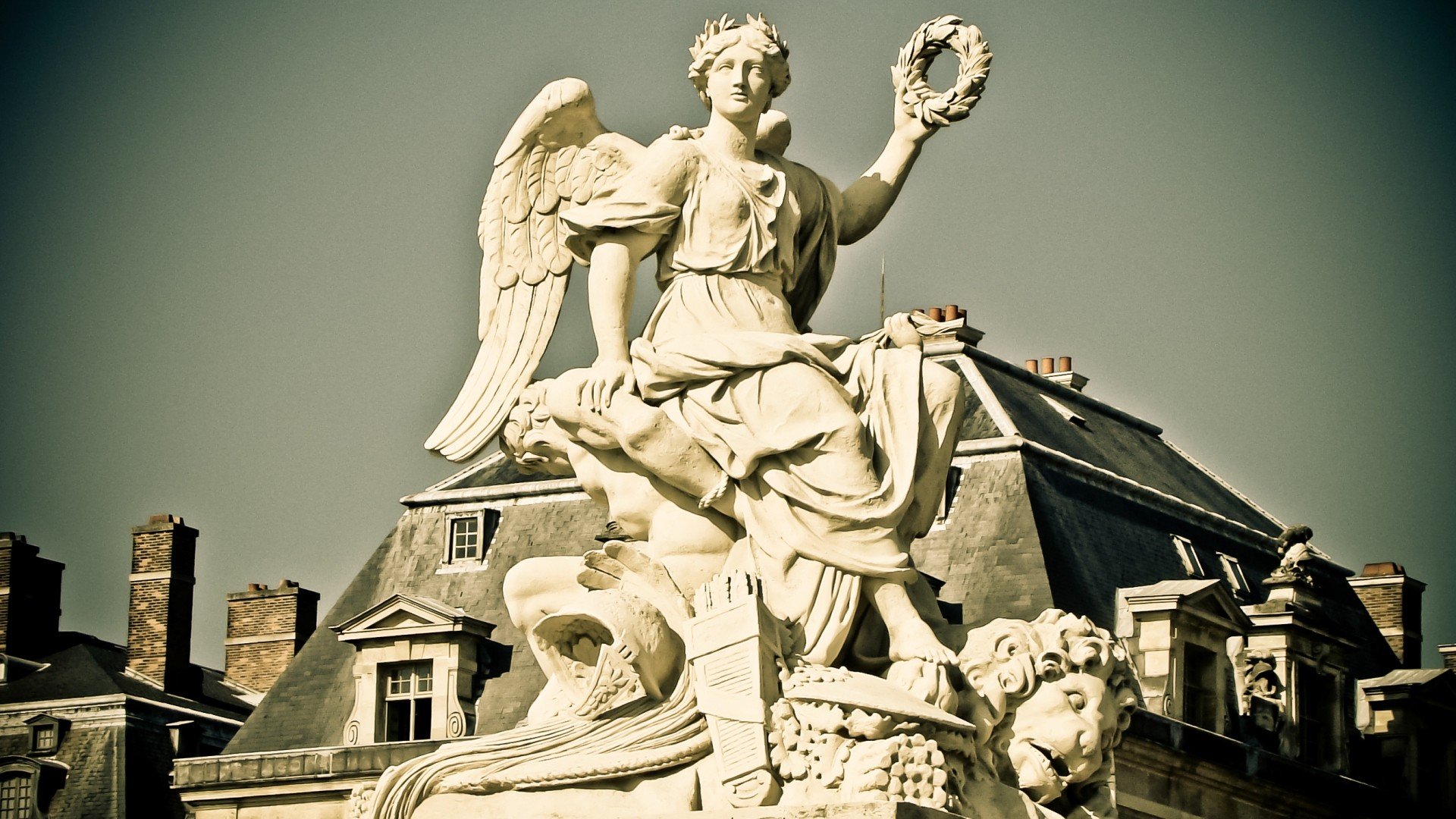 angels, Paris, France, Buildings, Sculptures Wallpaper