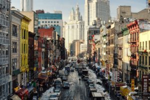 cityscapes, New, York, City, Chinatown, Street, Cars, Roads, People, Winter, Buildings