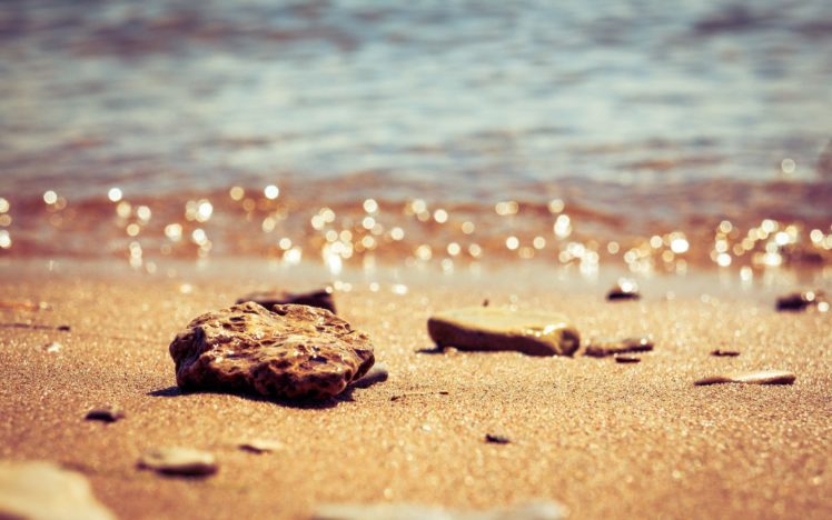 sand, Stones, Bokeh, Depth, Of, Field, Beaches HD Wallpaper Desktop Background
