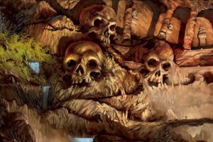 fantasy, Skulls, Dark, Artistic, Fantasy, Art, Digital, Art
