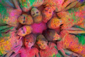 multicolor, India, Holi, Jodhpur, Children
