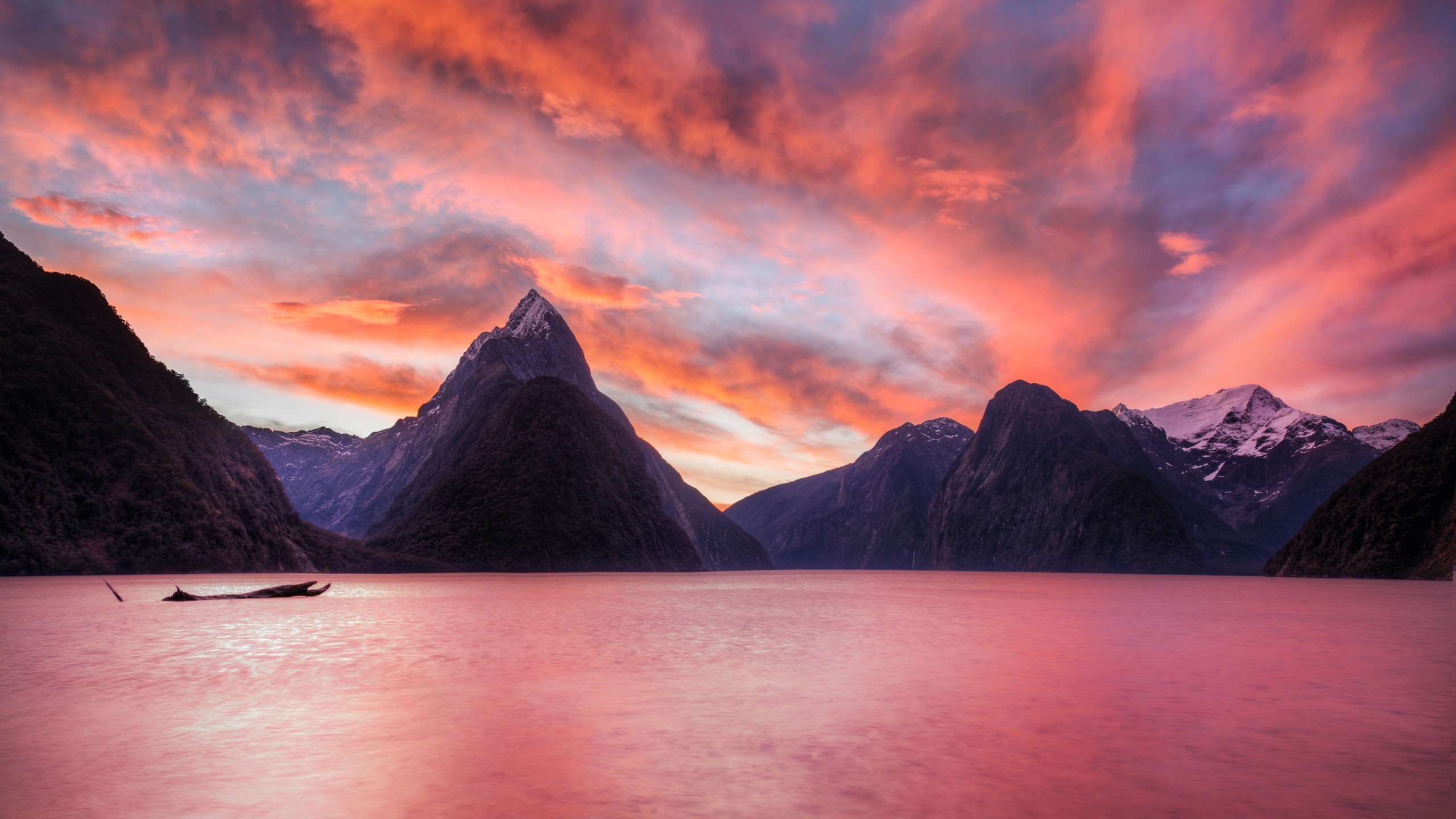 sunset, Mountains, Landscapes, Nature, New, Zealand, Lakes Wallpaper
