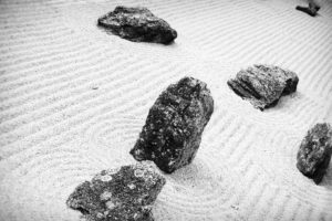 sand, Stones, Grayscale, Monochrome, Rock, Garden
