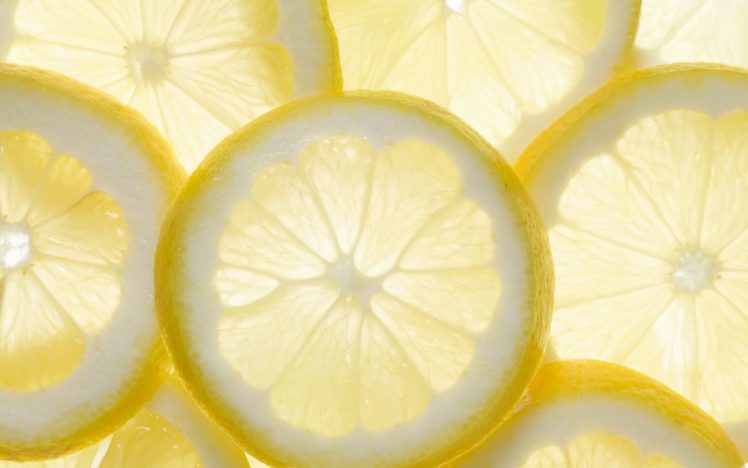 fruits, Lemons, White, Background, Slices HD Wallpaper Desktop Background