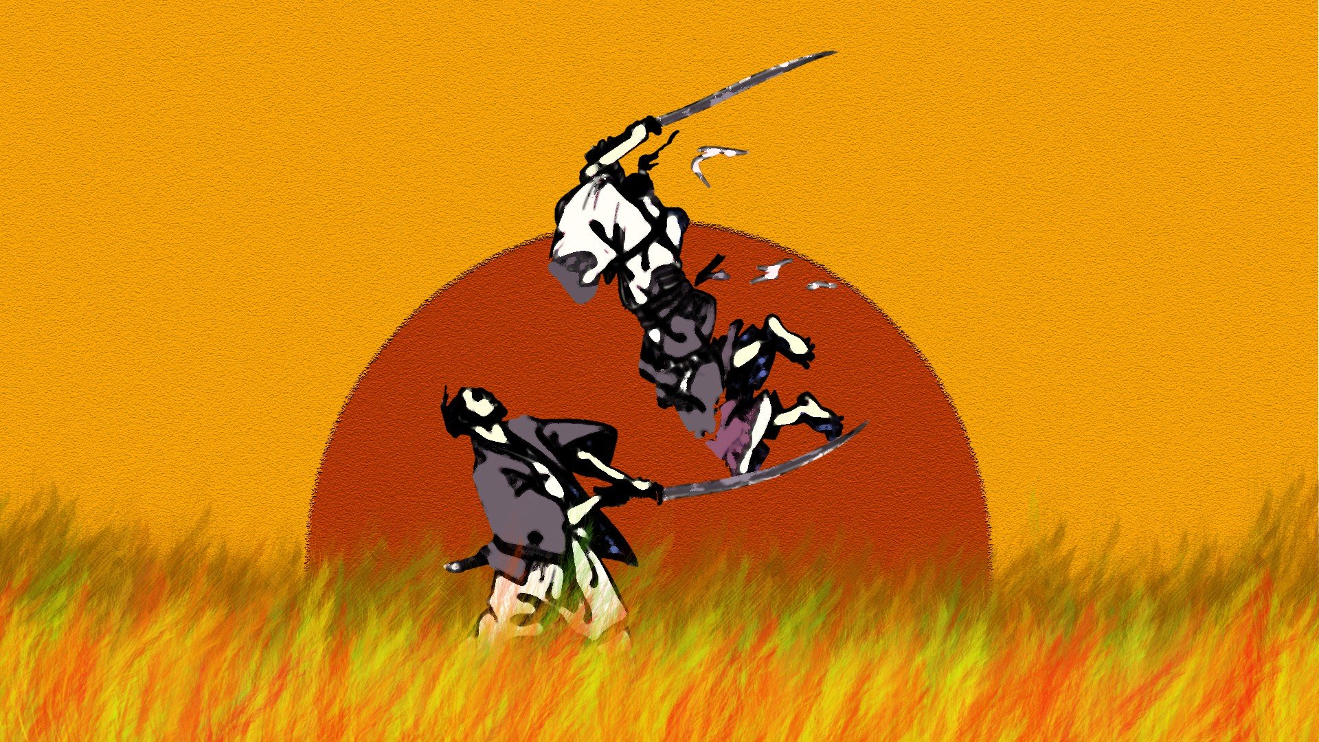 анимированная иллюстрация для стима самурай фото 79