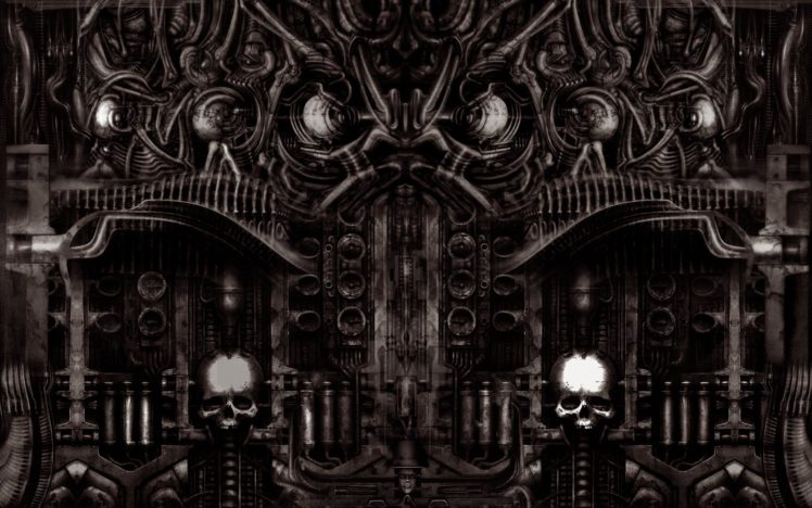 dark, Horror, Gothic, Sci, Fi, Skull, Art HD Wallpaper Desktop Background