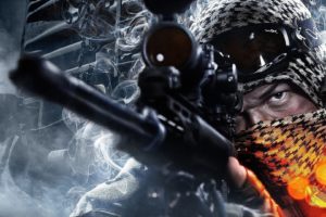 close up, Battlefield, 3, Sniper, Guy, Game, Mk11, Mod0