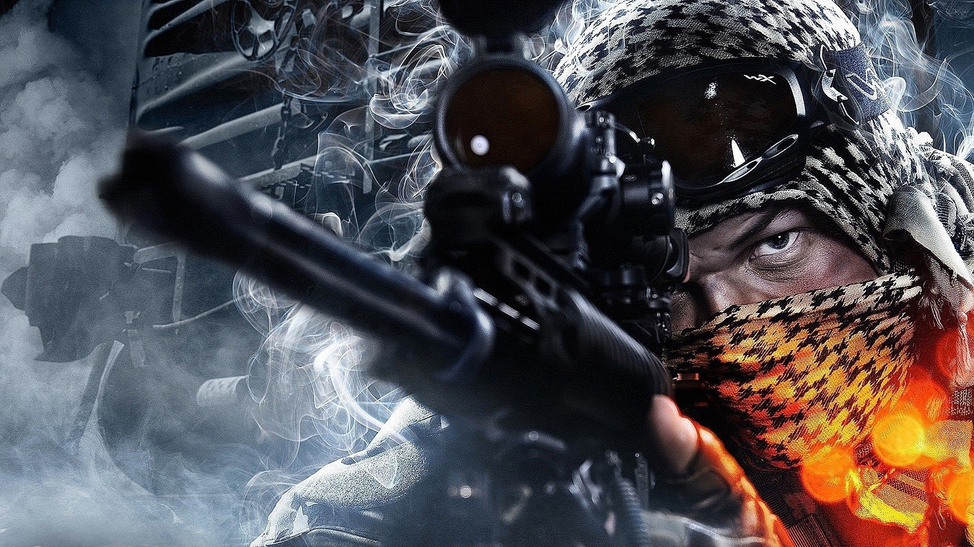 close up, Battlefield, 3, Sniper, Guy, Game, Mk11, Mod0 Wallpapers HD / Des...