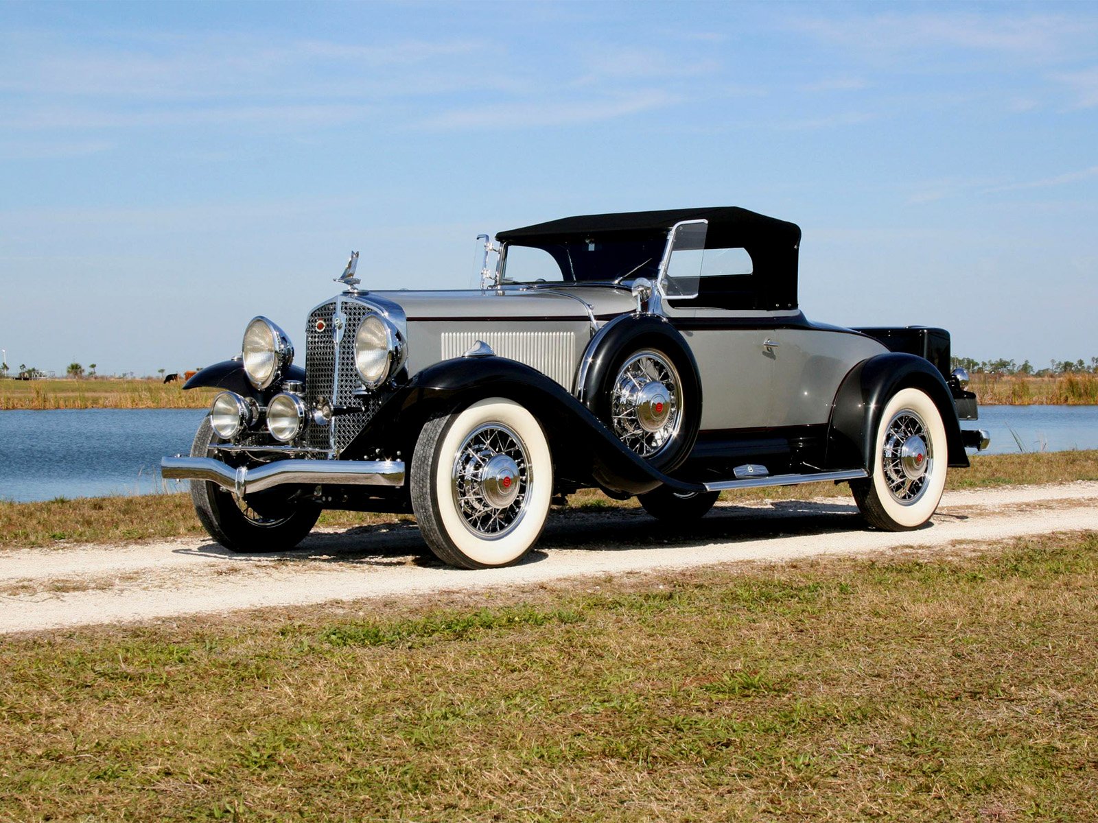 1931, Studebaker, President, Eight, State, Roadster,  model 80 , Retro Wallpaper