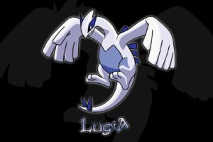 pokemon, Lugia, Black, Background