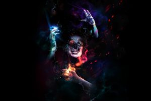 cg, Digital, Dark, Horror, Gothic, Face, Magic, Surreal, Psychedelic