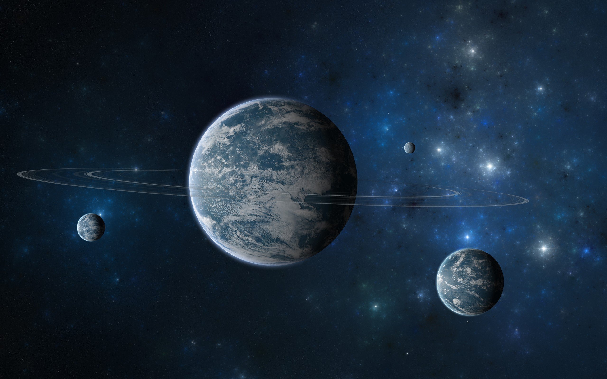 outer, Space, Planets, Artwork Wallpaper