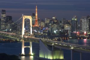 japan, Tokyo, Cityscapes, Tokyo, Tower, Rainbow, Bridge