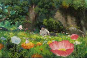 flowers, Garden, Artwork, Anime, Boys, Karigurashi, No, Arrietty, The, Secret, World, Of, Arrietty, Butterflies