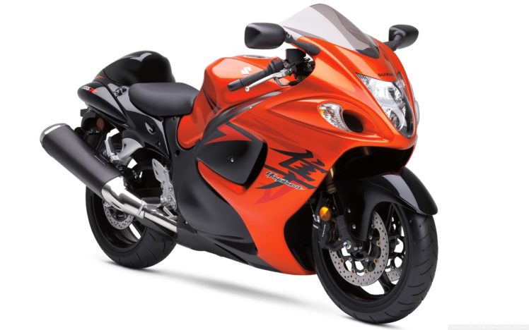 orange, Suzuki, Motorbikes, Suzuki, Hayabusa HD Wallpaper Desktop Background
