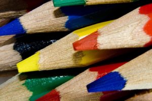 macro, Pencils, White, Background, Colors, Colored, Pencils