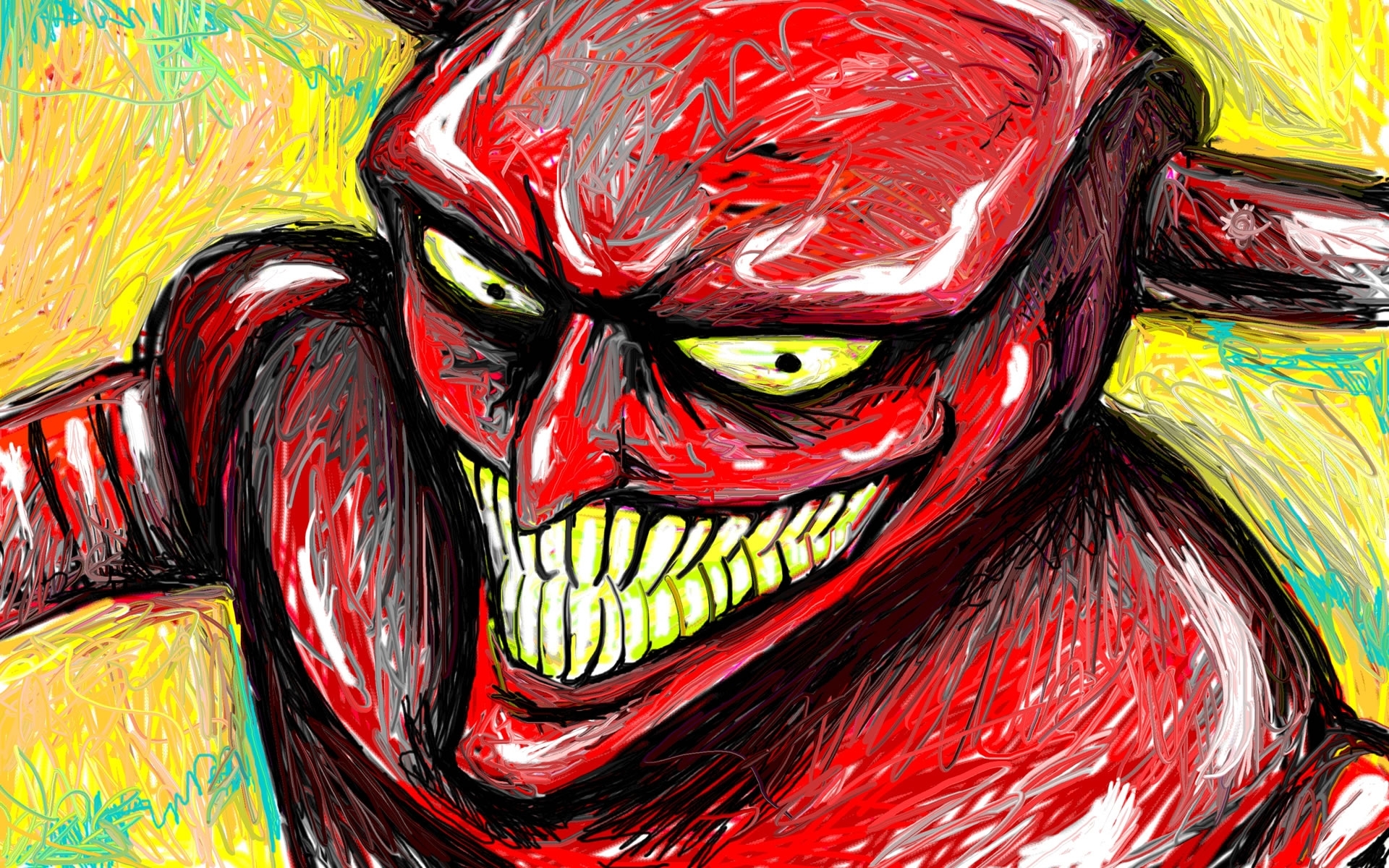 robot, Devil, Futurama, Drawing, Smile, Dark, Horror, Demon Wallpapers HD /  Desktop and Mobile Backgrounds