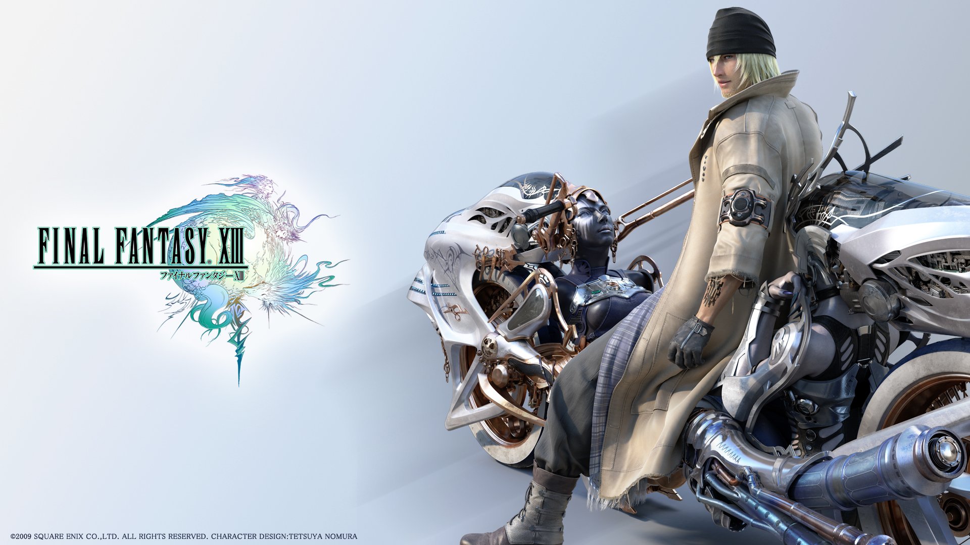 final, Fantasy, Xiii, White, Background, Snow, Villiers, Shiva, Bike Wallpapers HD / Desktop and ...
