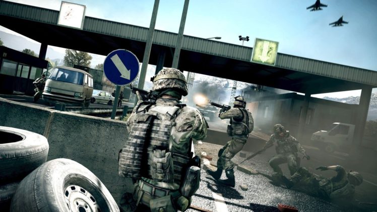 soldiers, Video, Games, Aircraft, Guns, Battlefield HD Wallpaper Desktop Background