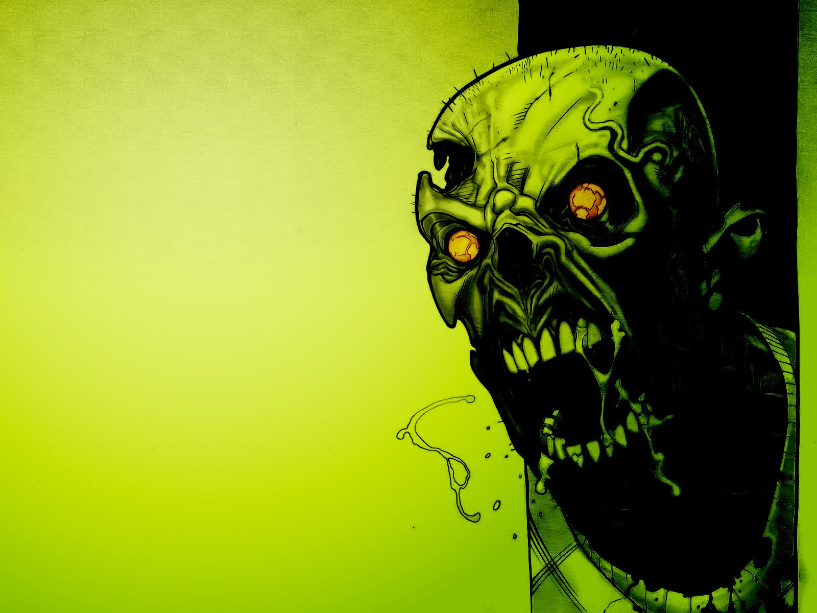 skulls, Zombies, Fantasy, Art Wallpaper