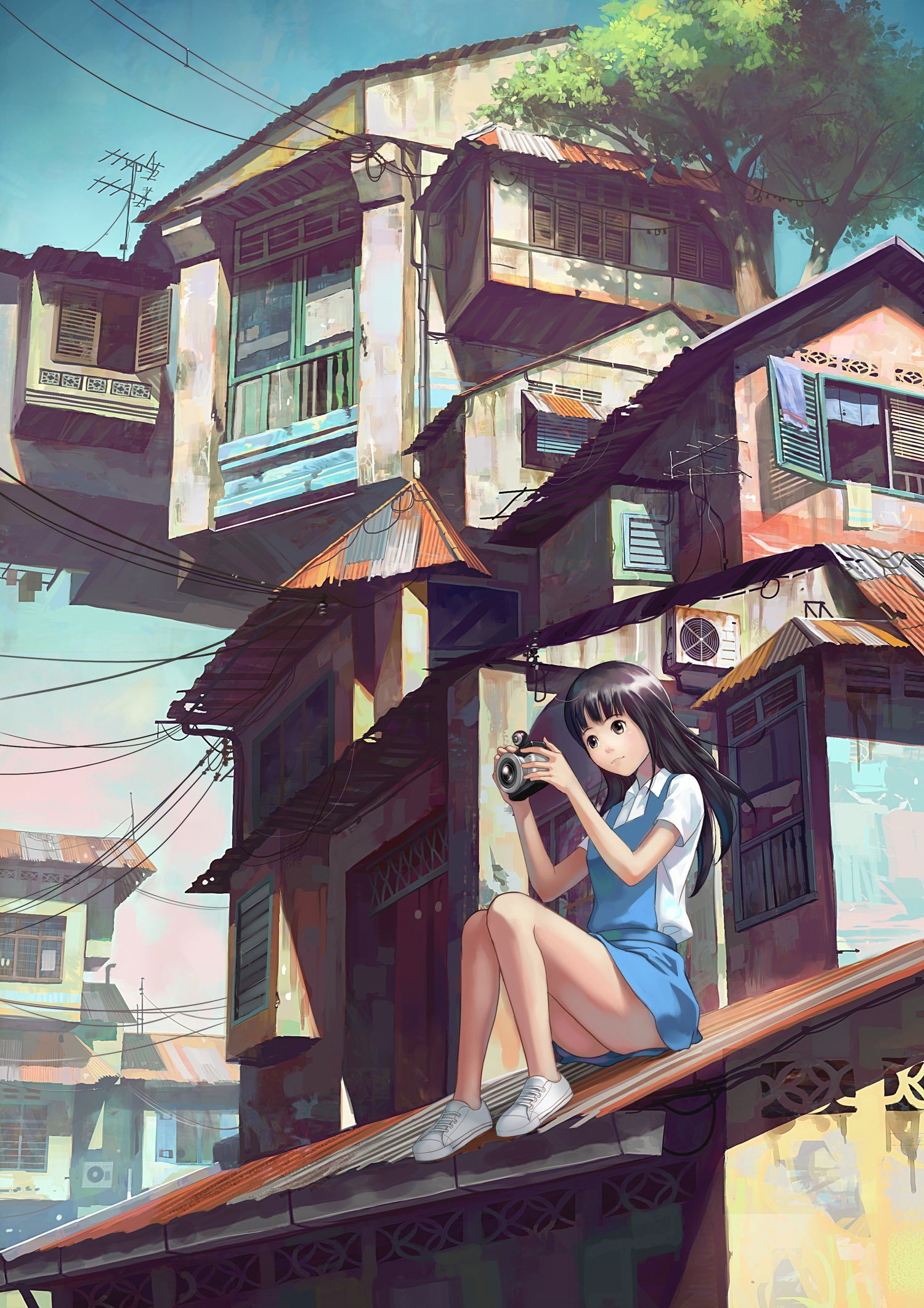 paintings, Landscapes, Cityscapes, Cameras, Digital, Art, Artwork, Drawings, Anime, Girls Wallpaper