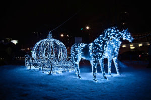 horses, Light, Holiday, Coach, Vehicles, Princess, Winter, Christmas