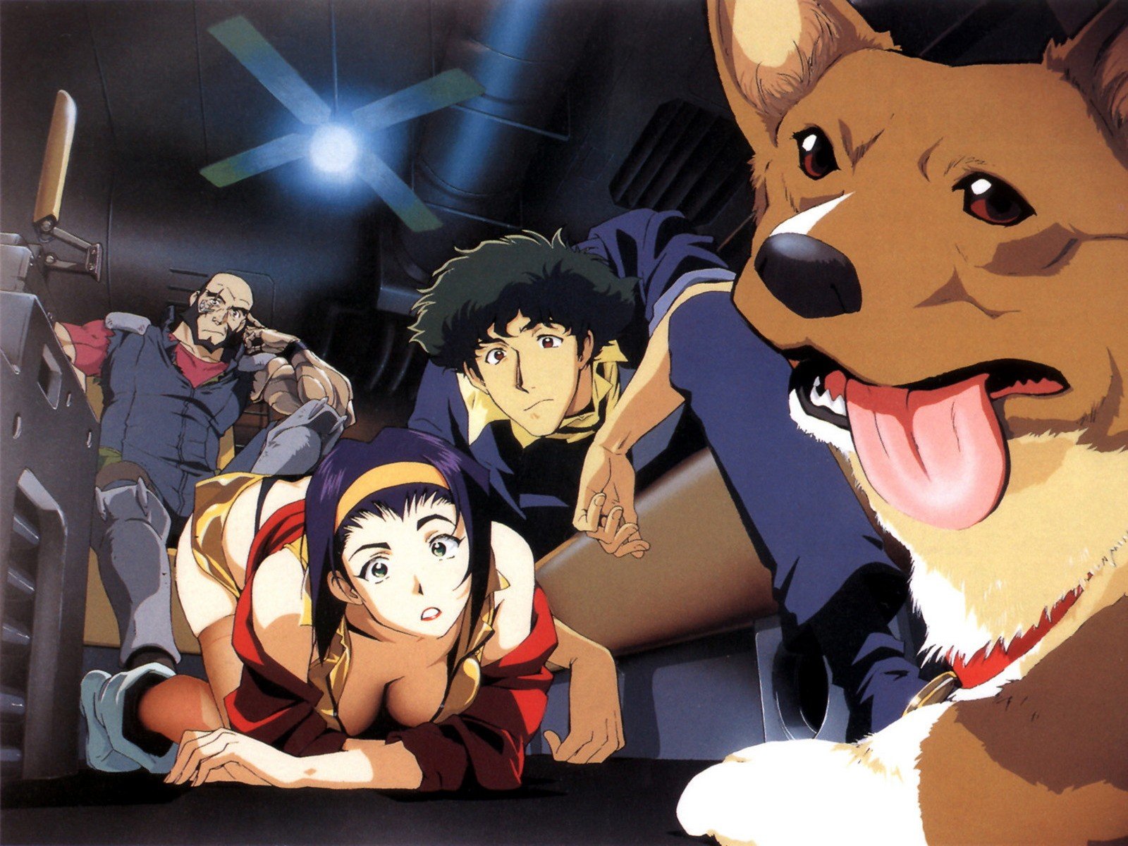 outer, Space, Cowboy, Bebop, Cleavage, Dogs, Ein, Spike, Spiegel