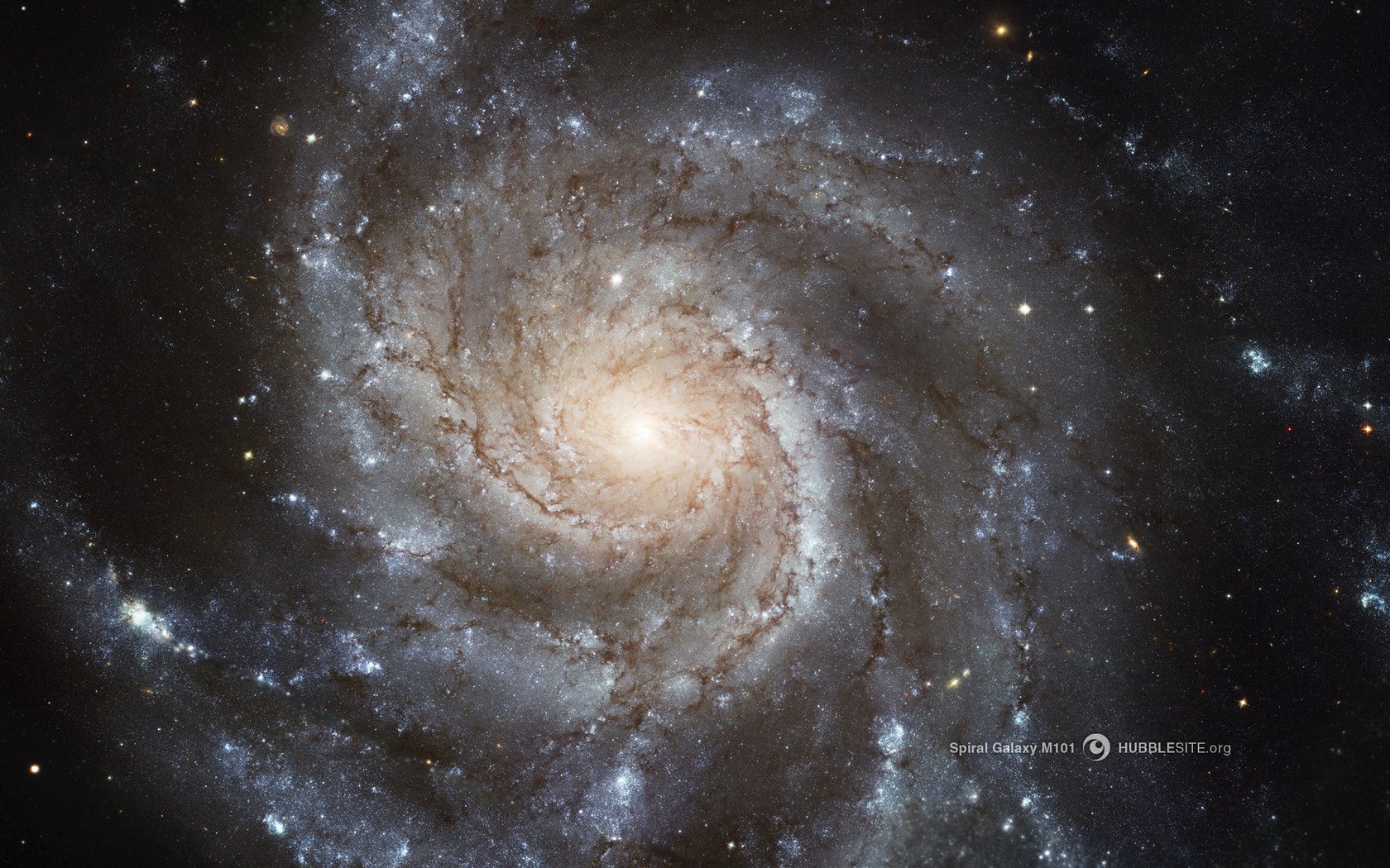 space, Nasa, Hubble, Spiral, Galaxy, M101 Wallpaper