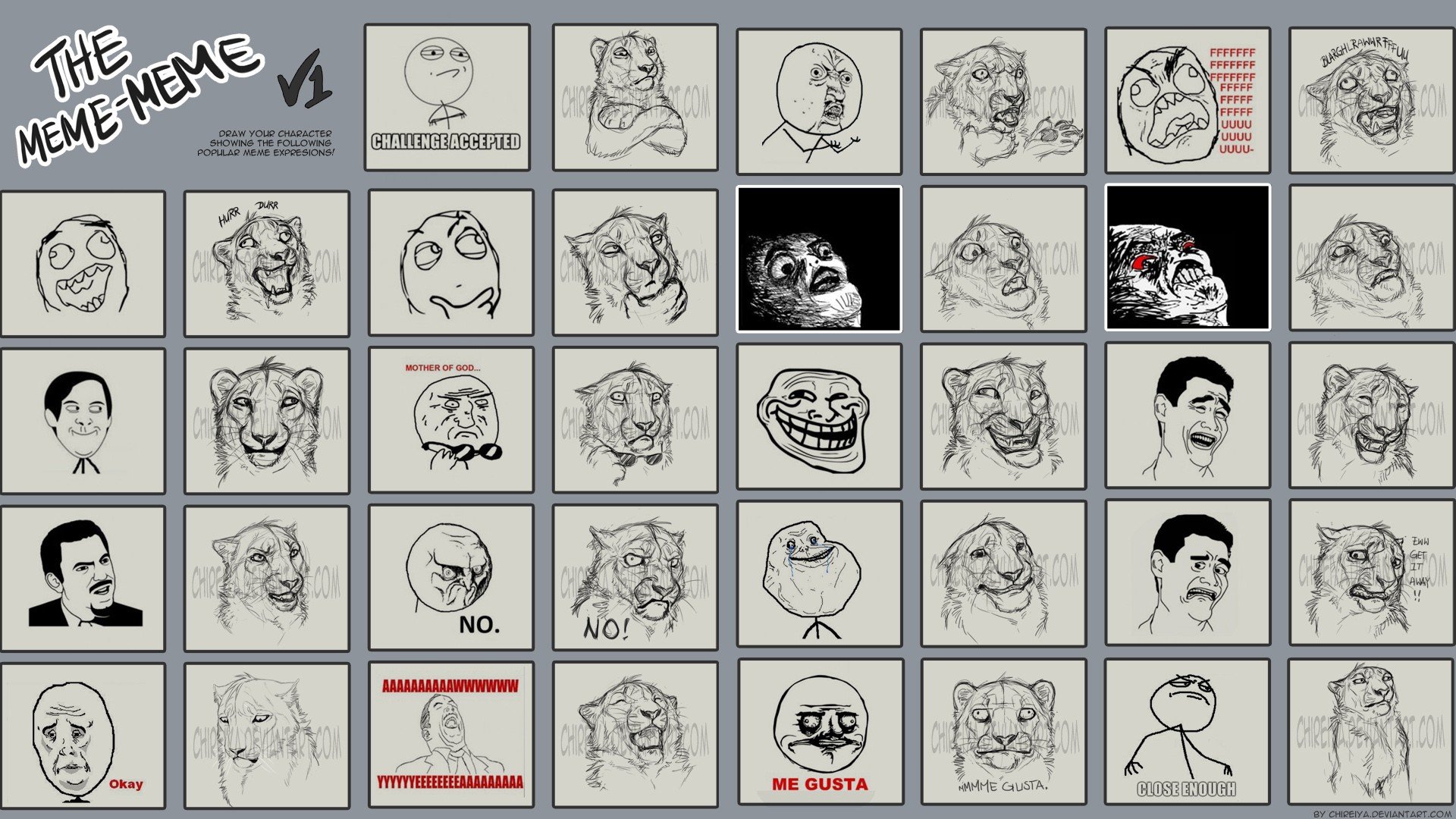 tigers, Funny, Meme, Rage, Challenge, Drawings, Forever, Alone, Trolls, Faces, Face, Expressions, Me, Gusta, Rageface, Y, U, No, Guy, Mother, Of, God Wallpaper