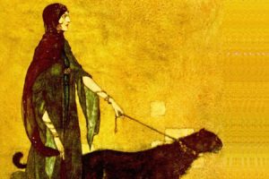 paintings, Drawings, Yellow, Background, Edmund, Dulac