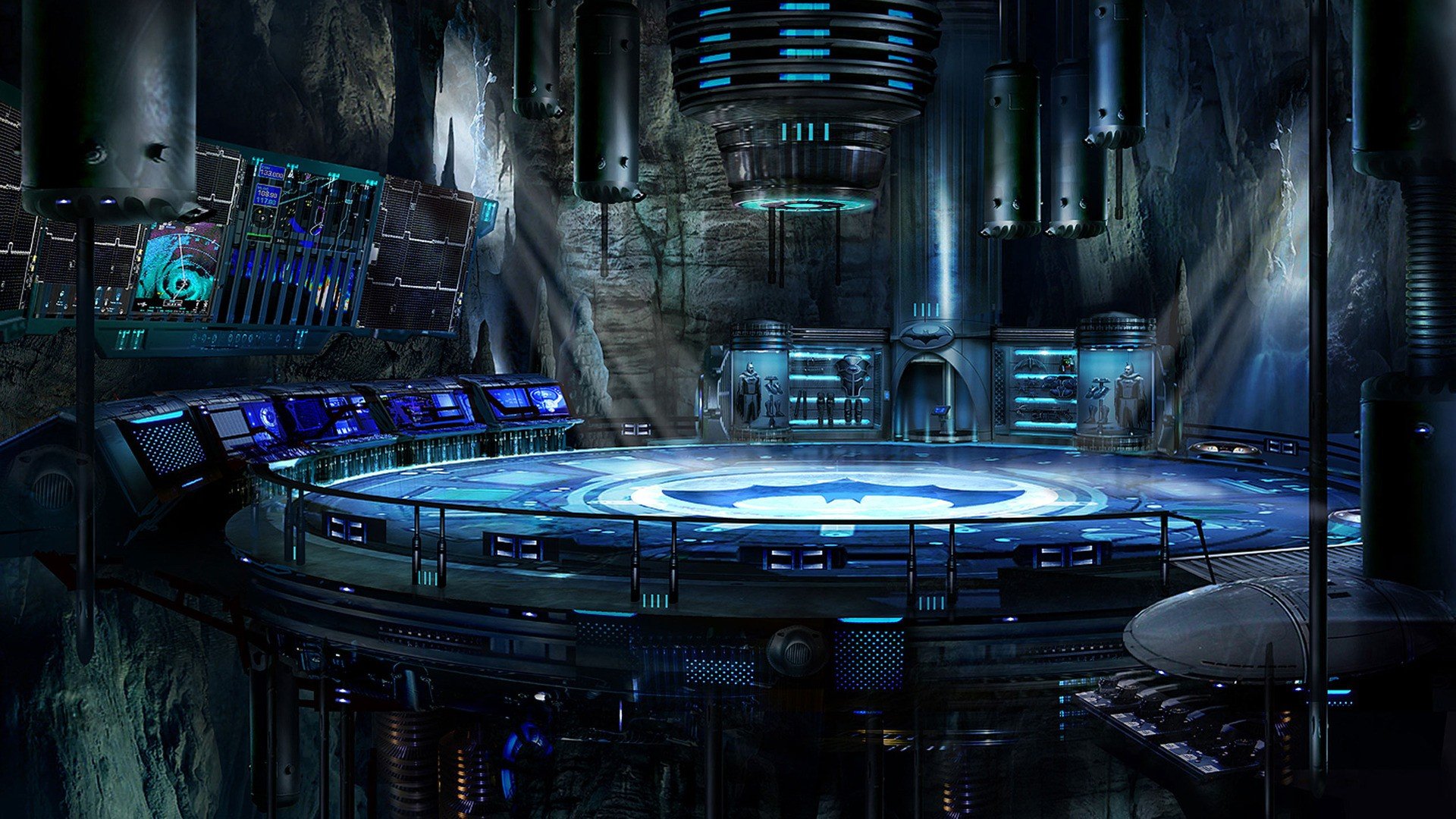 batman, Futuristic, Comics, Suit, Machines, Digital, Art, Batcave Wallpaper