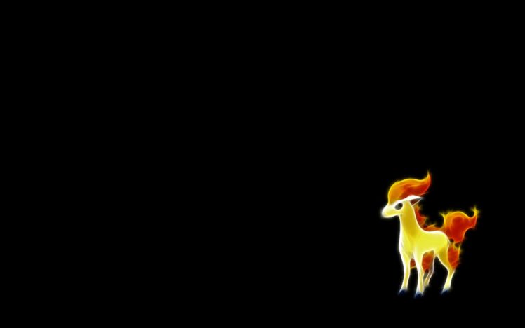 pokemon, Ponyta, Black, Background HD Wallpaper Desktop Background