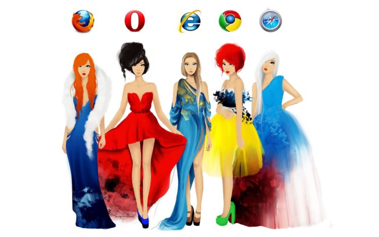 brands, Vector, Graphics, Internet, Dress, Computers, Girl HD Wallpaper Desktop Background