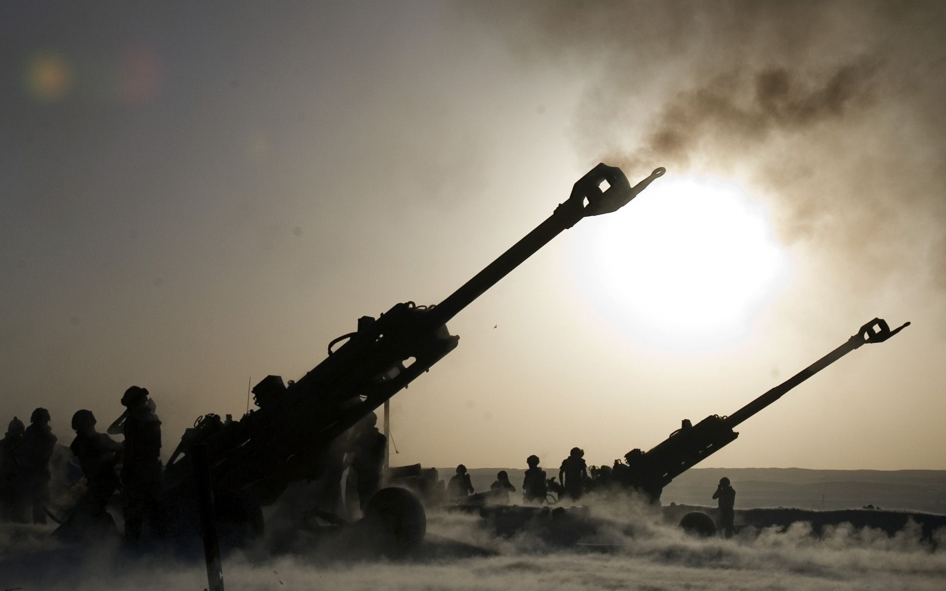 military, Artillery, Weapons, Warriors, Soldiers, Smoke, Muzzle, Cannon Wallpaper