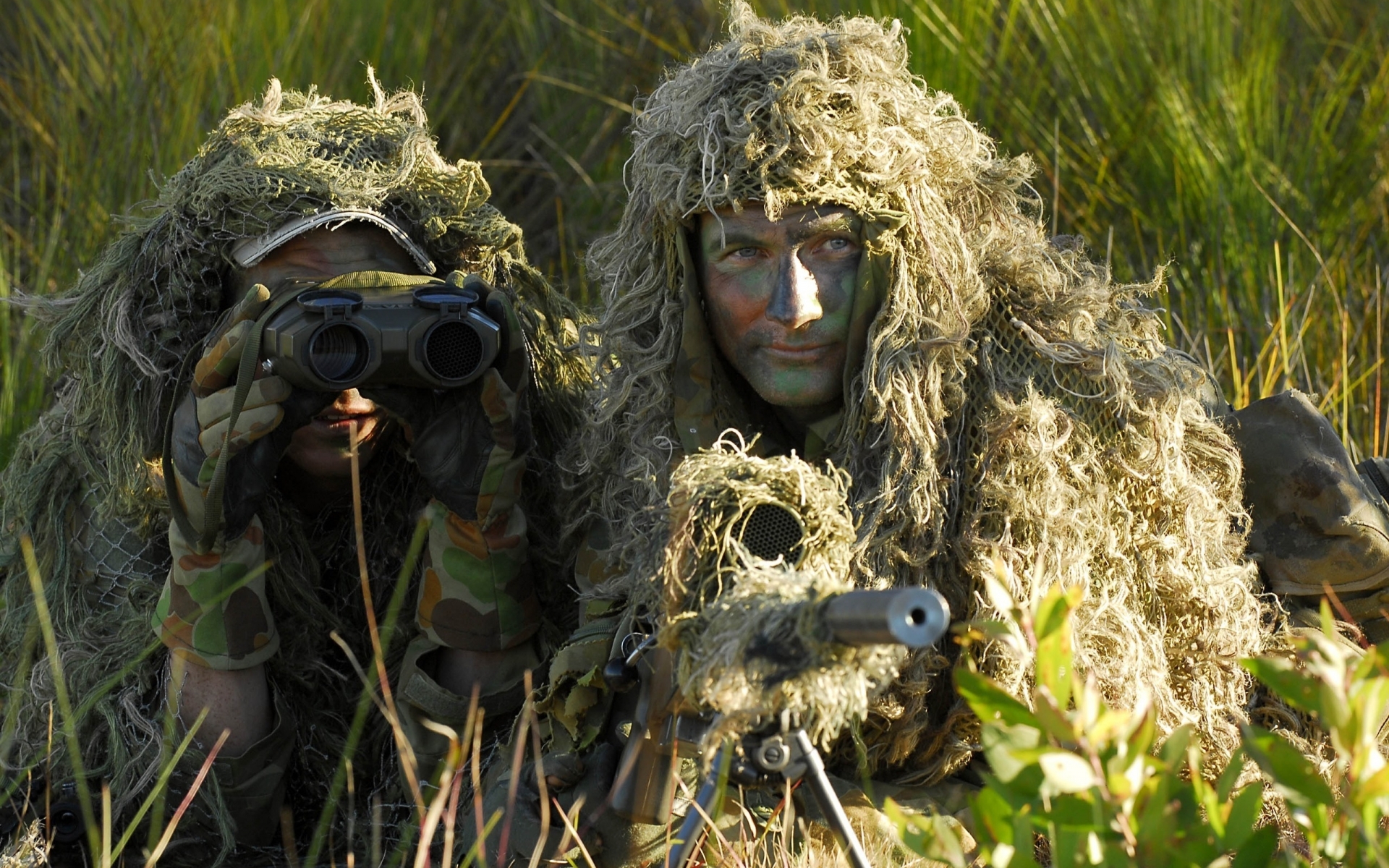 military, Warriors, Soldiers, Weapons, Guns, Rifles, Sniper, Camo, People Wallpaper